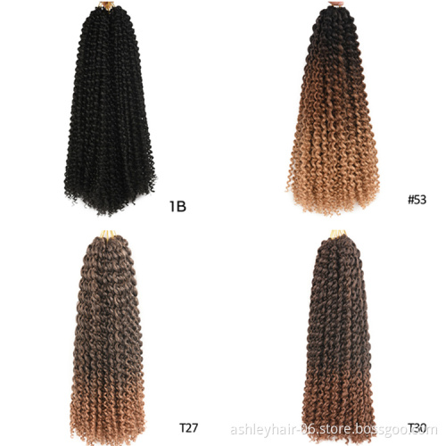 hot sale synthetic water wave hair water wave braiding hair water wave 18inch